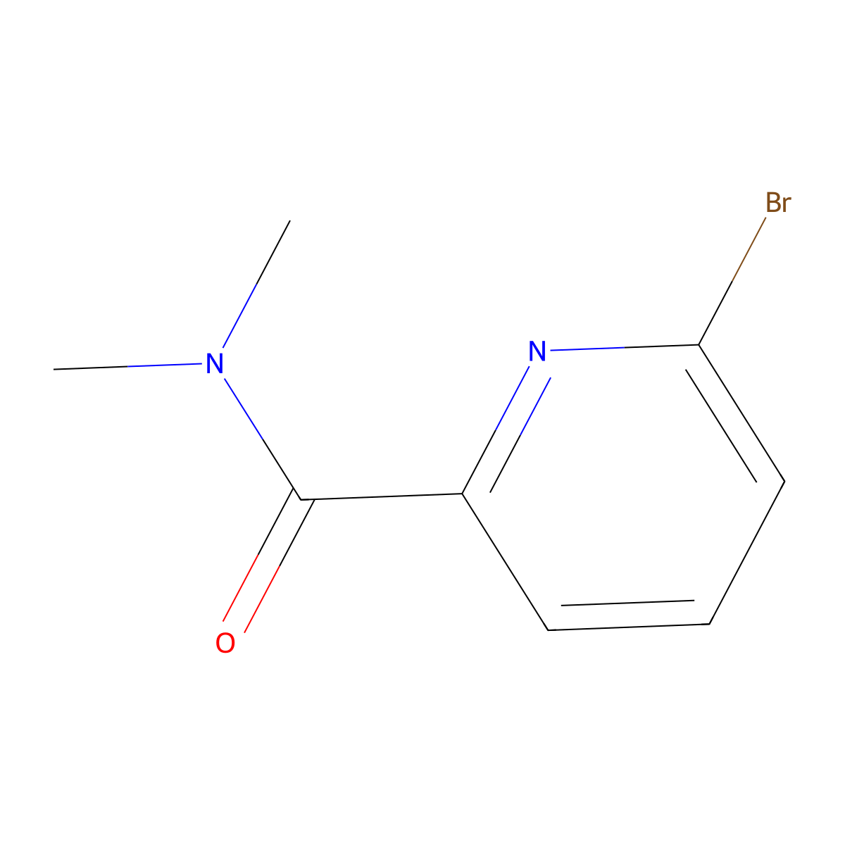 6-Bromo-N,N-dimethylpicolinamide molecular structure, CAS 153435-70-2