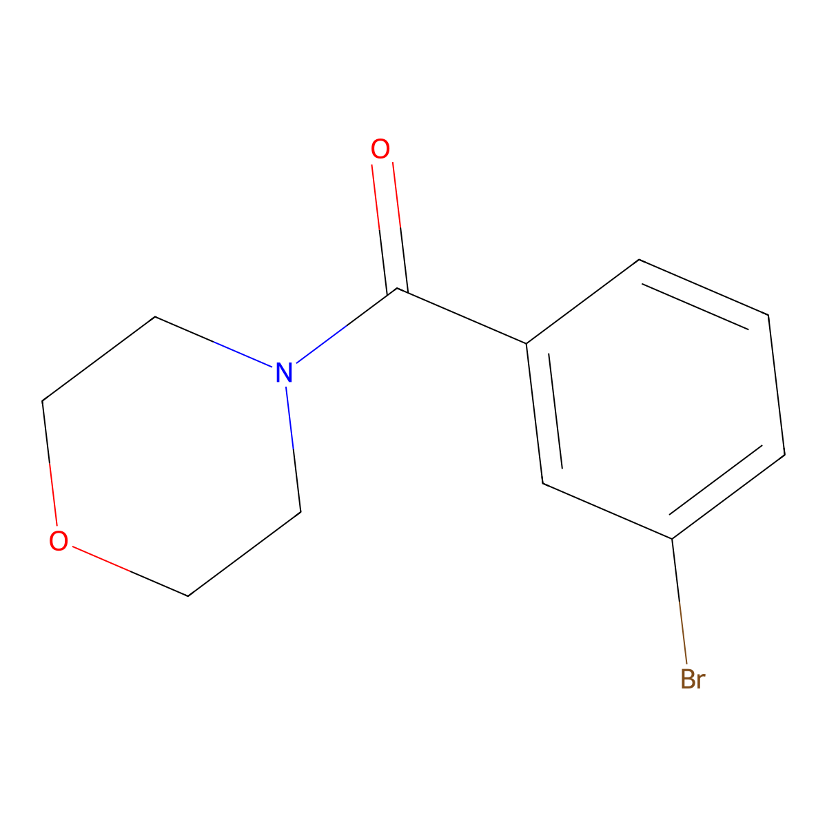 4-(3-Bromobenzoyl)morpholine molecular structure, CAS 153435-81-5