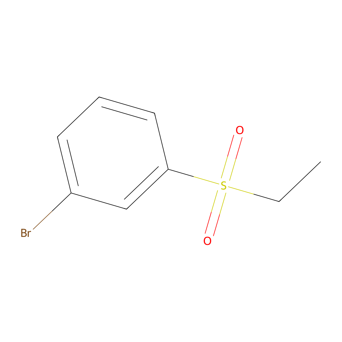 1-Bromo-3-(ethanesulfonyl)benzene molecular structure, CAS 153435-82-6