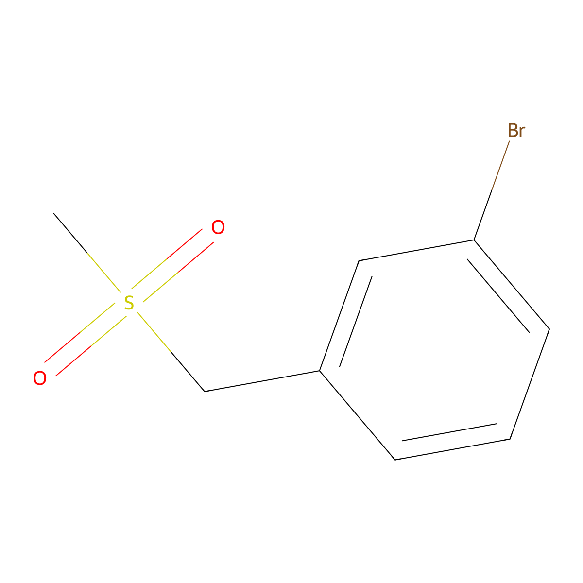 3-Bromobenzylmethylsulfone molecular structure, CAS 153435-84-8