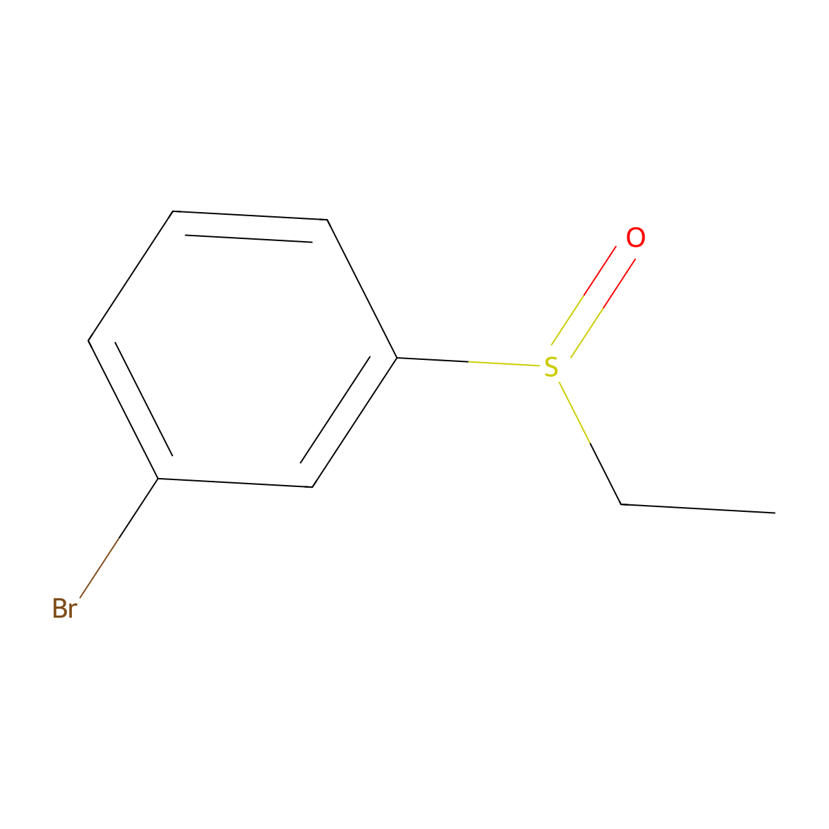 1-Bromo-3-(ethanesulfinyl)benzene molecular structure, CAS 153435-86-0