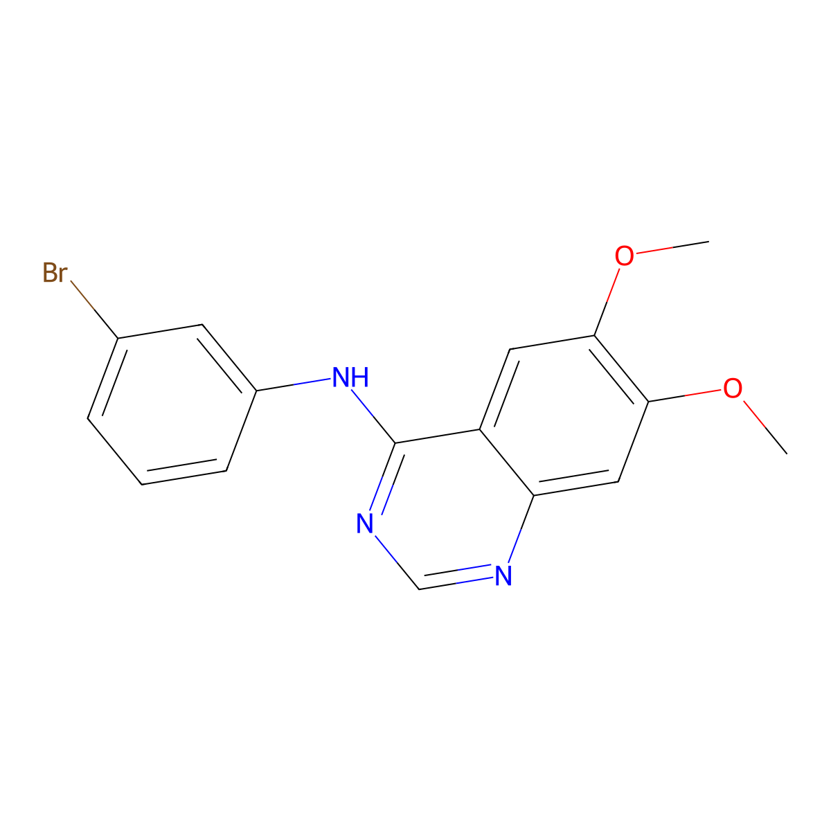 PD-153035 molecular structure, CAS 153436-54-5