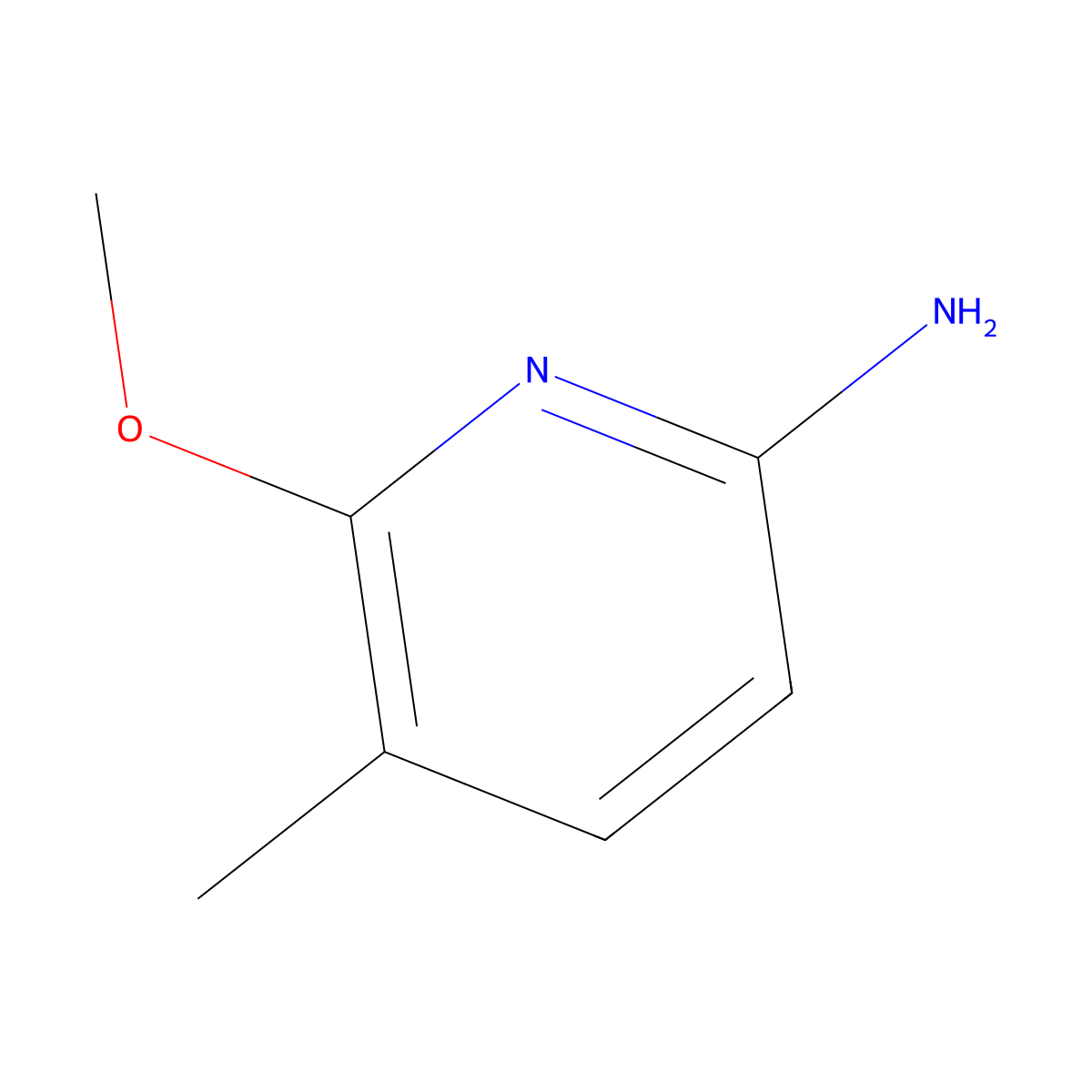 6-Methoxy-5-methylpyridin-2-amine molecular structure, CAS 1534390-25-4