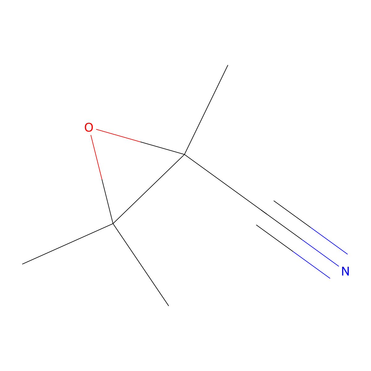 Trimethyloxirane-2-carbonitrile molecular structure, CAS 15344-36-2