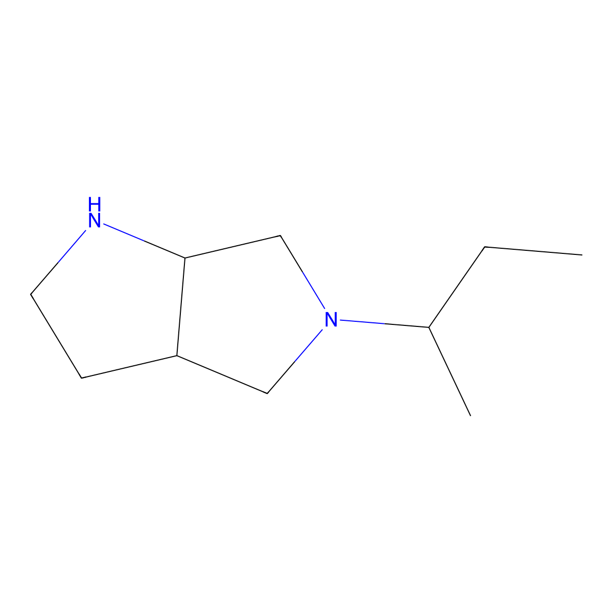 cis-5-(sec-Butyl)octahydropyrrolo[3,4-b]pyrrole molecular structure, CAS 1534436-33-3