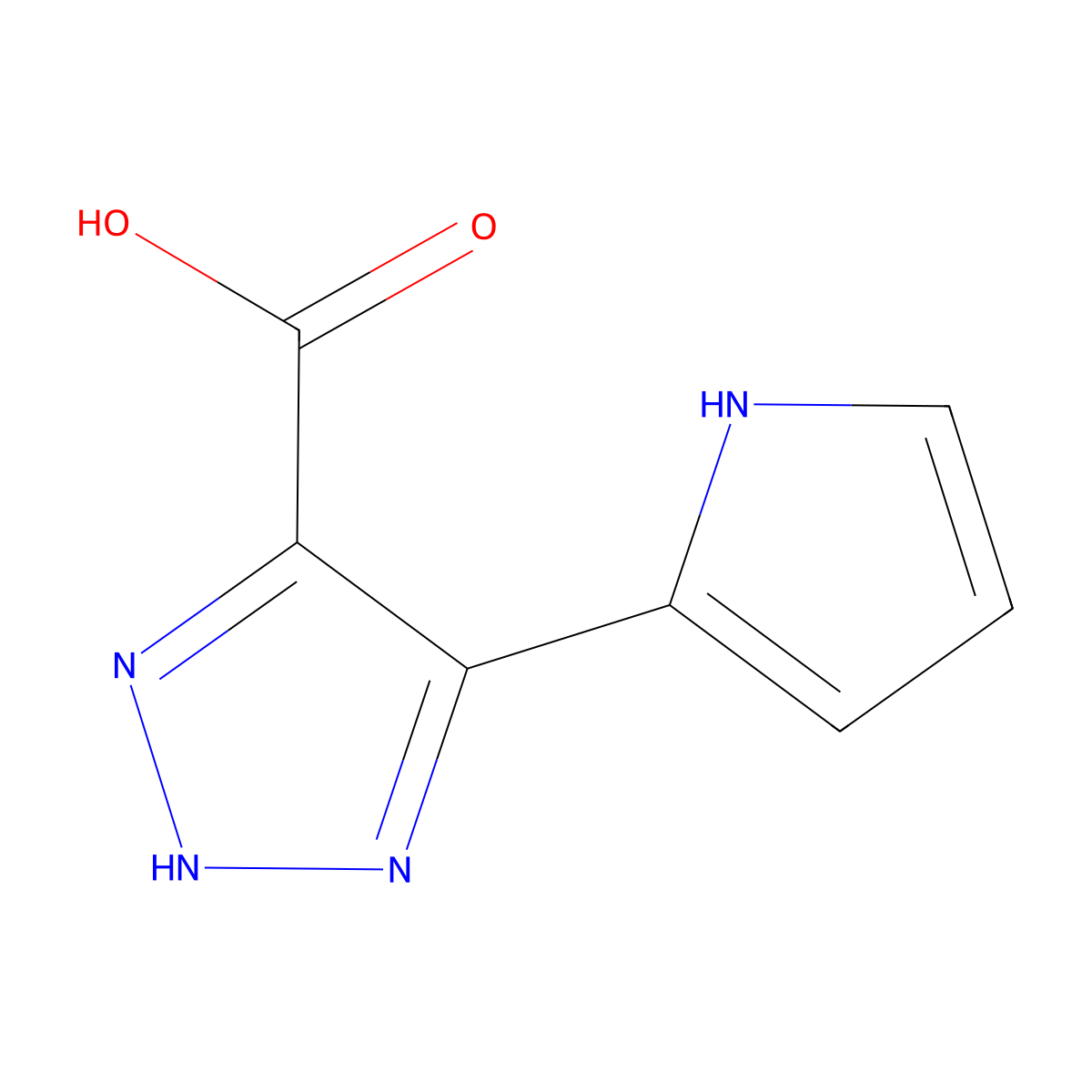 5-(1H-Pyrrol-2-YL)-1H-1,2,3-triazole-4-carboxylic acid molecular structure, CAS 1534449-11-0