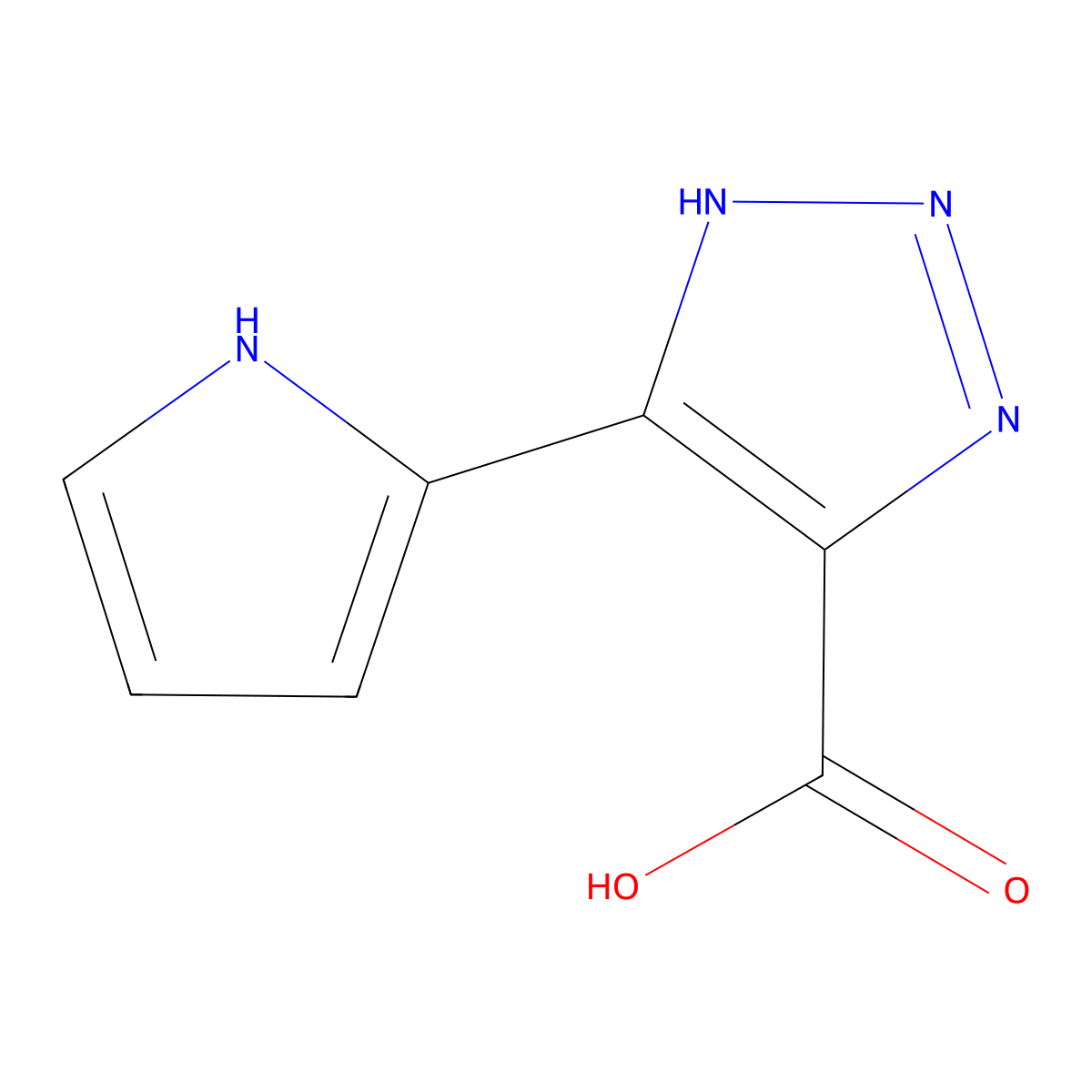 5-(1H-Pyrrol-2-YL)-1H-1,2,3-triazole-4-carboxylic acid molecular structure, CAS 1534449-11-0