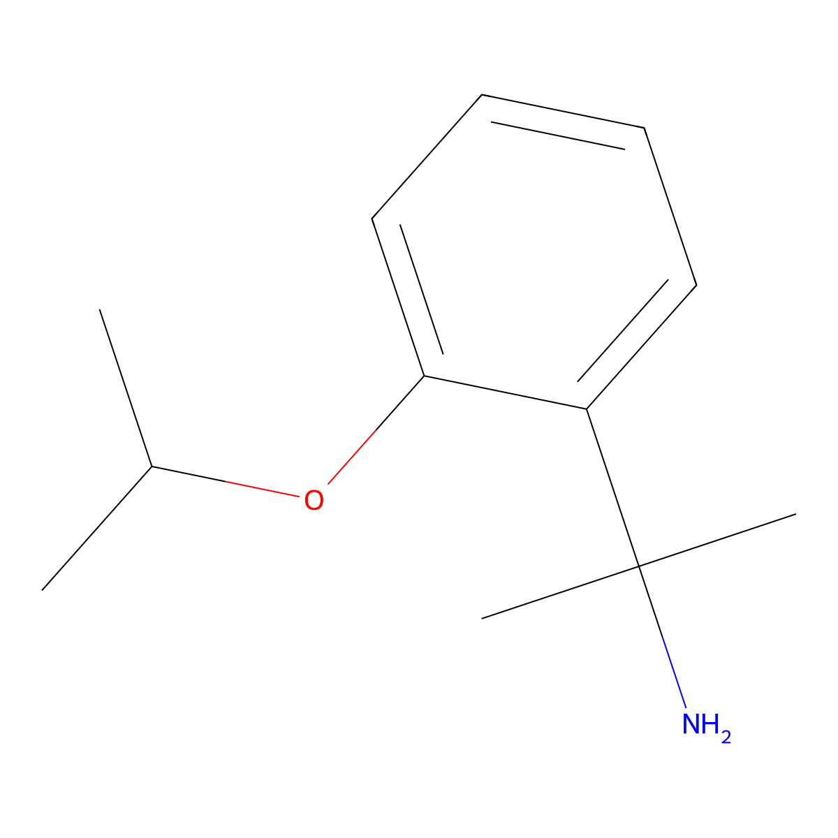 2-[2-(Propan-2-yloxy)phenyl]propan-2-amine molecular structure, CAS 1534455-18-9