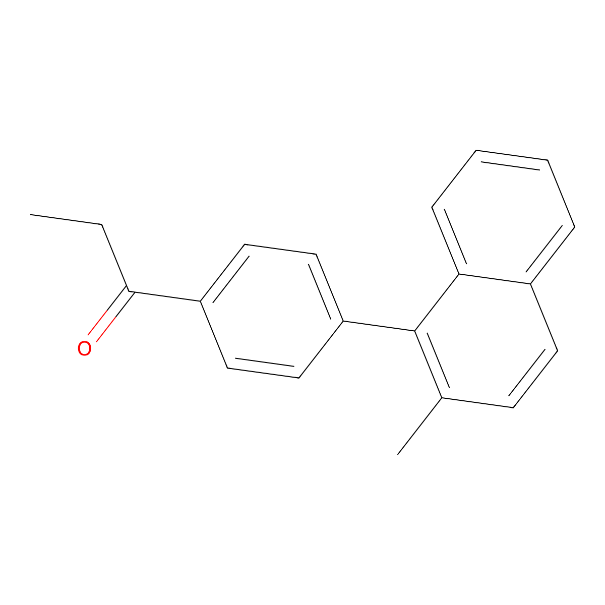 1-[4-(2-Methyl-1-naphthalenyl)phenyl]-1-propanone molecular structure, CAS 1534466-94-8
