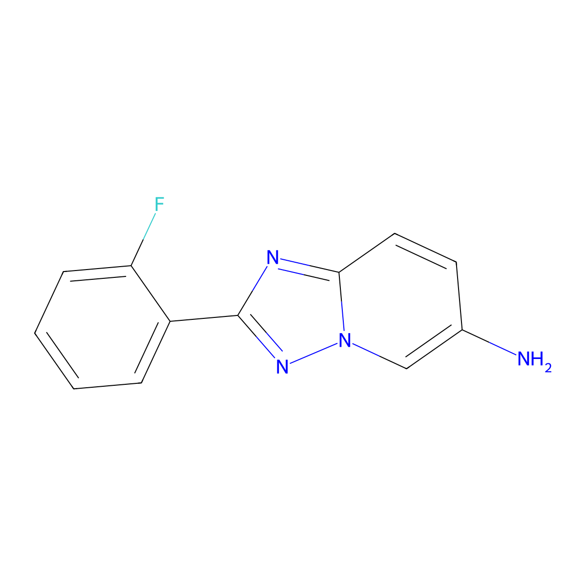 2-(2-Fluorophenyl)-[1,2,4]triazolo[1,5-A]pyridin-6-amine molecular structure, CAS 1534474-93-5