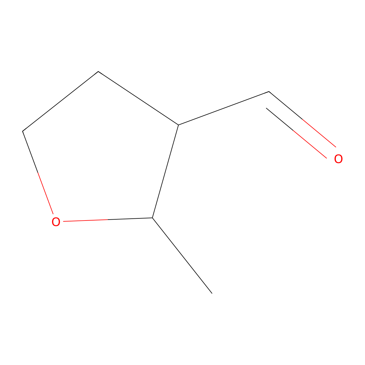 2-Methyloxolane-3-carbaldehyde molecular structure, CAS 153448-58-9