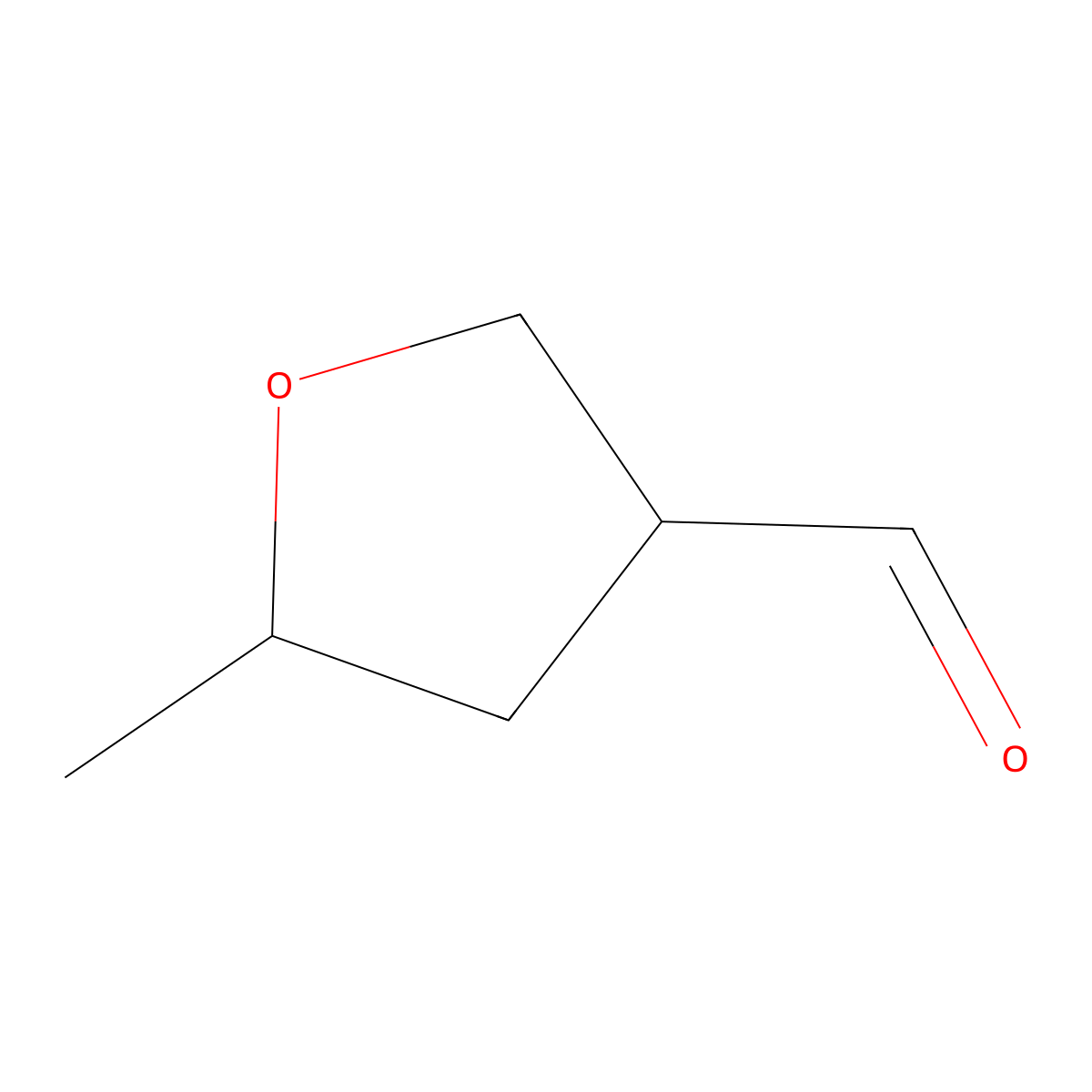 5-Methyloxolane-3-carbaldehyde molecular structure, CAS 153448-59-0