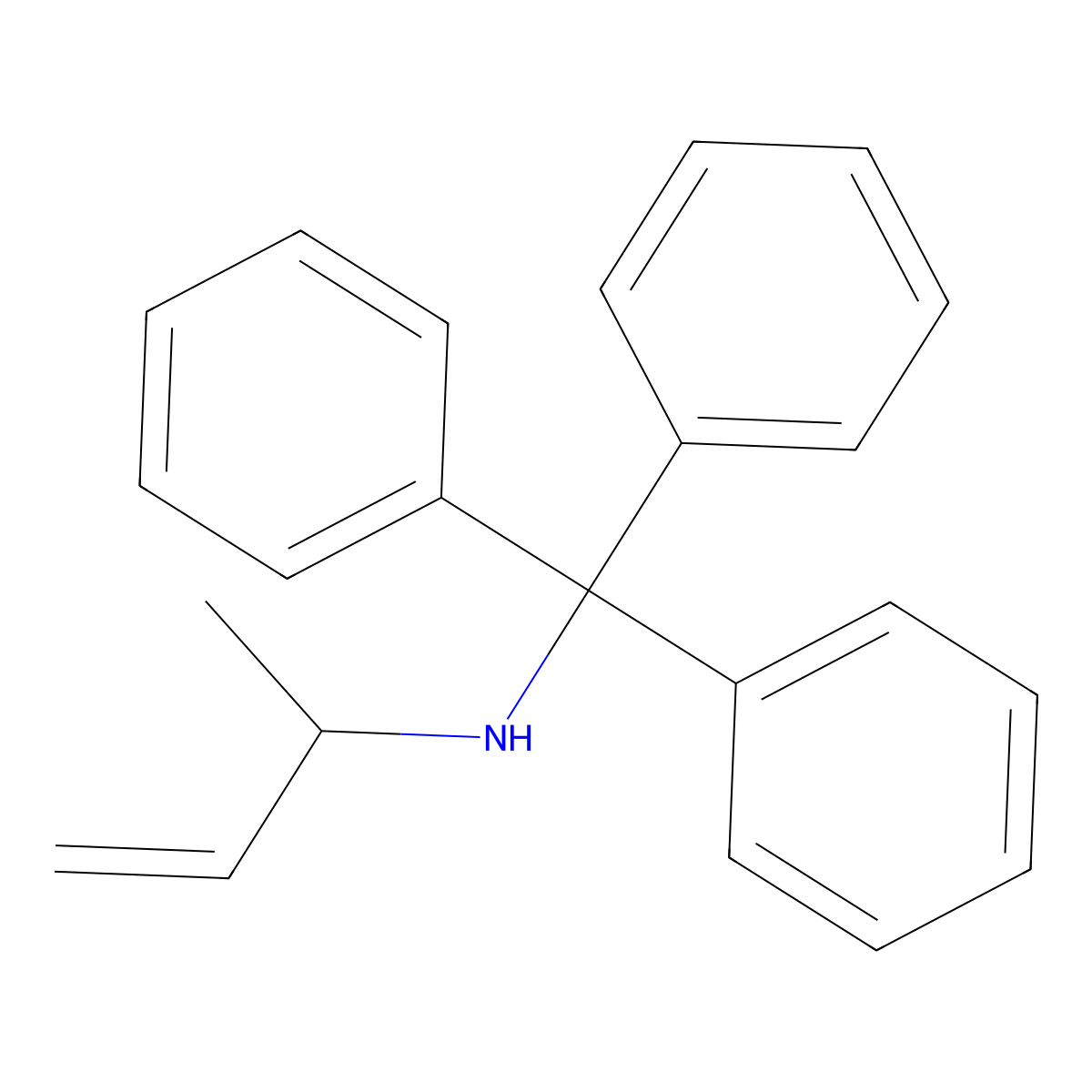 (S)-N-Tritylbut-3-en-2-amine molecular structure, CAS 153451-34-4