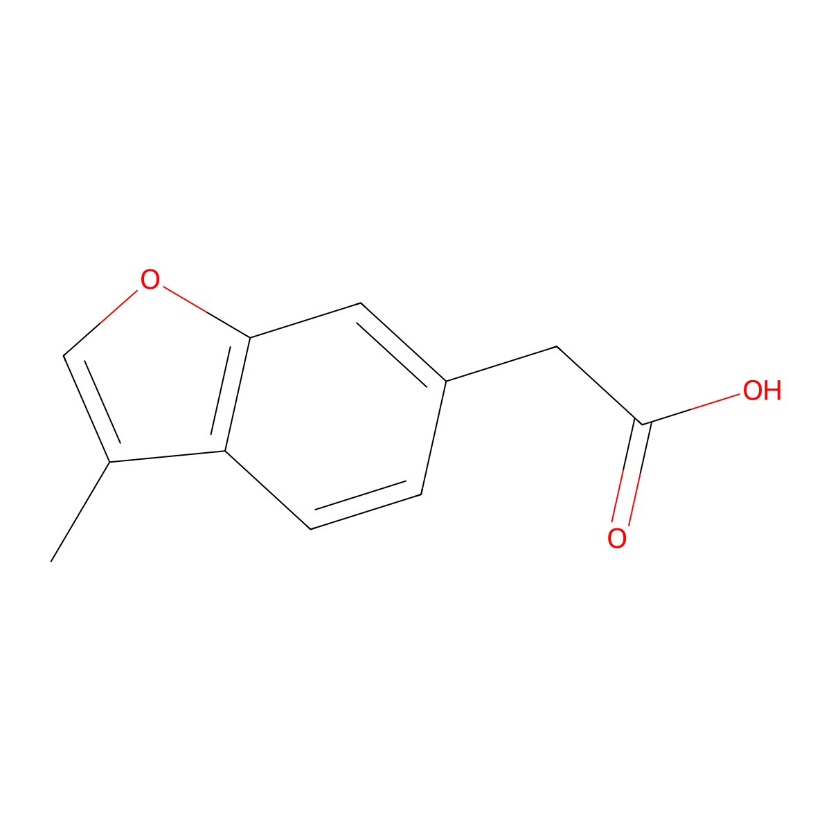 2-(3-Methyl-1-benzofuran-6-yl)acetic acid molecular structure, CAS 1534514-52-7