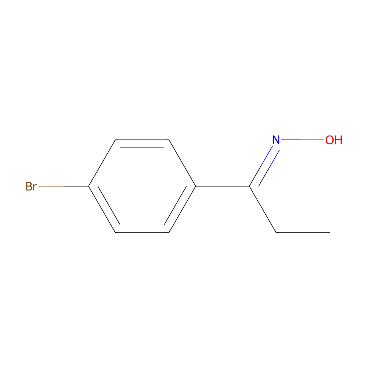 N-[1-(4-Bromophenyl)propylidene]hydroxylamine molecular structure, CAS 153457-05-7