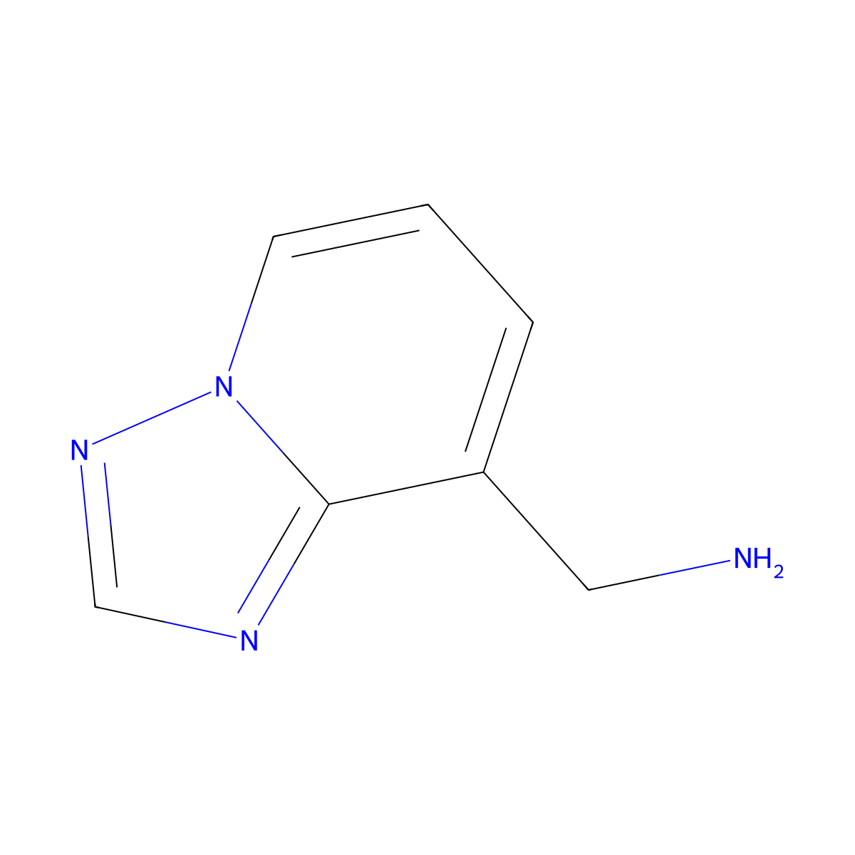 {[1,2,4]Triazolo[1,5-a]pyridin-8-yl}methanamine molecular structure, CAS 1534584-00-3