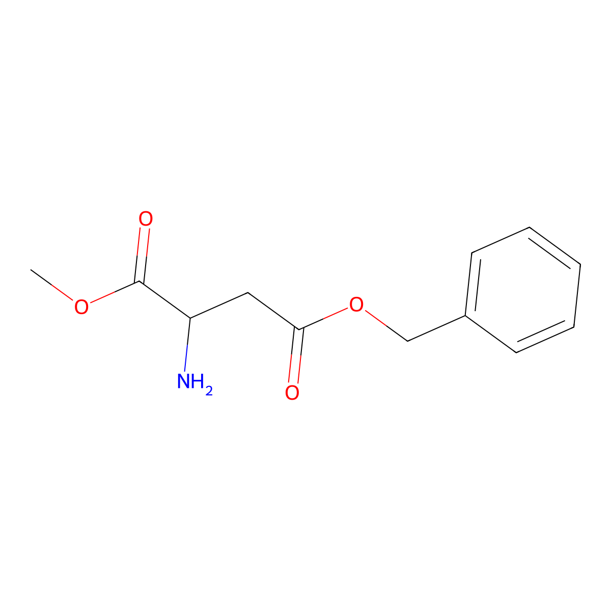 4-Benzyl 1-methyl (2S)-2-aminobutanedioate molecular structure, CAS 153460-97-0