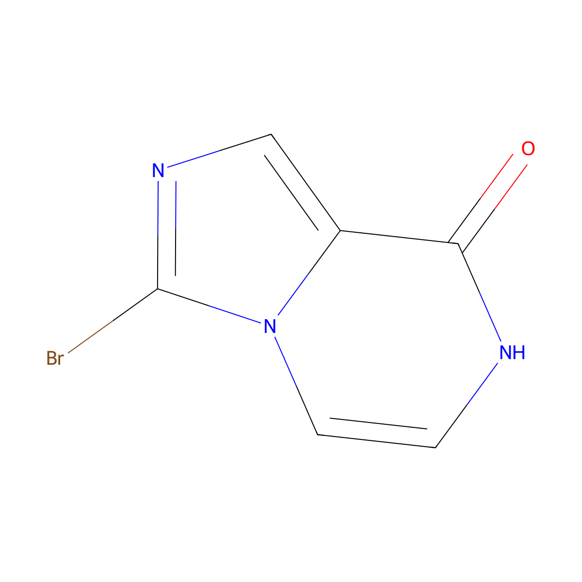 3-bromo-7H,8H-imidazo[1,5-a]pyrazin-8-one molecular structure, CAS 1534625-82-5