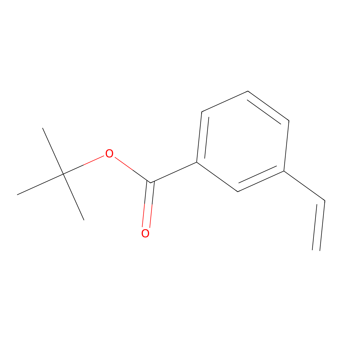 tert-Butyl 3-vinylbenzoate molecular structure, CAS 153463-86-6
