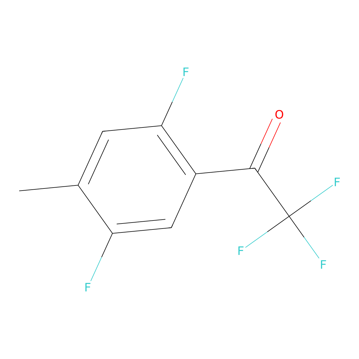 1-(2,5-Difluoro-4-methylphenyl)-2,2,2-trifluoroethan-1-one molecular structure, CAS 1534661-72-7