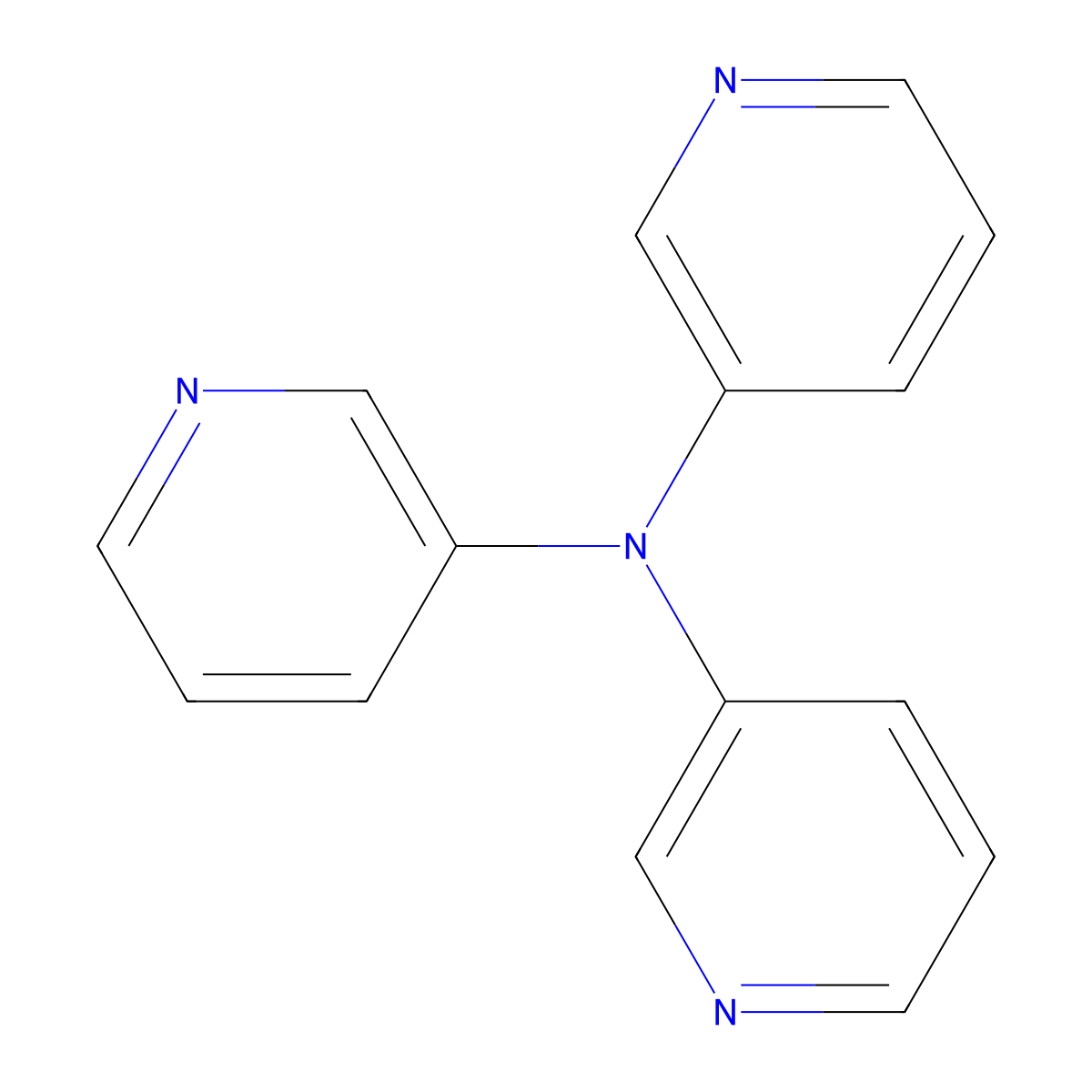 Tri(pyridin-3-yl)amine molecular structure, CAS 153467-49-3