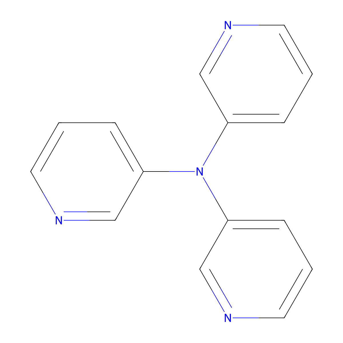 Tri(pyridin-3-yl)amine molecular structure, CAS 153467-49-3