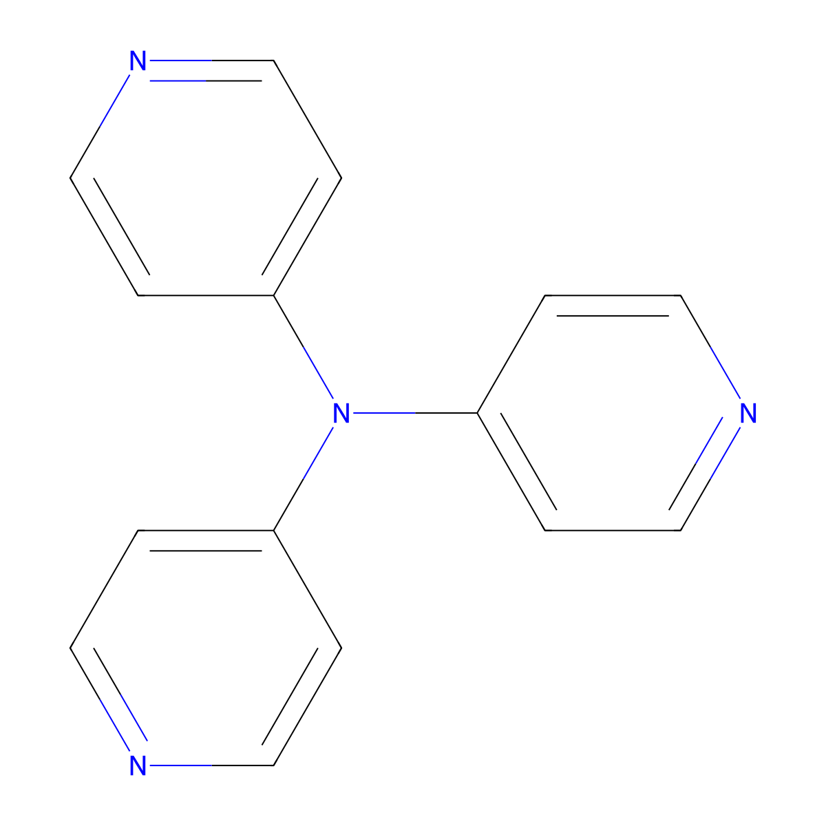 N,N-Di-4-pyridinyl-4-pyridinamine molecular structure, CAS 153467-50-6