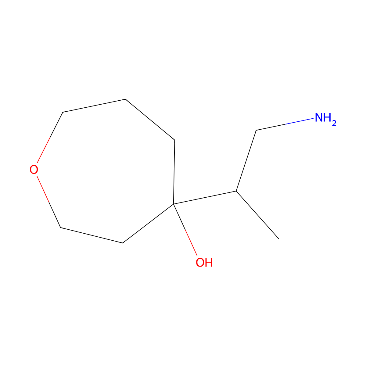 4-(1-Aminopropan-2-YL)oxepan-4-OL molecular structure, CAS 1534688-30-6