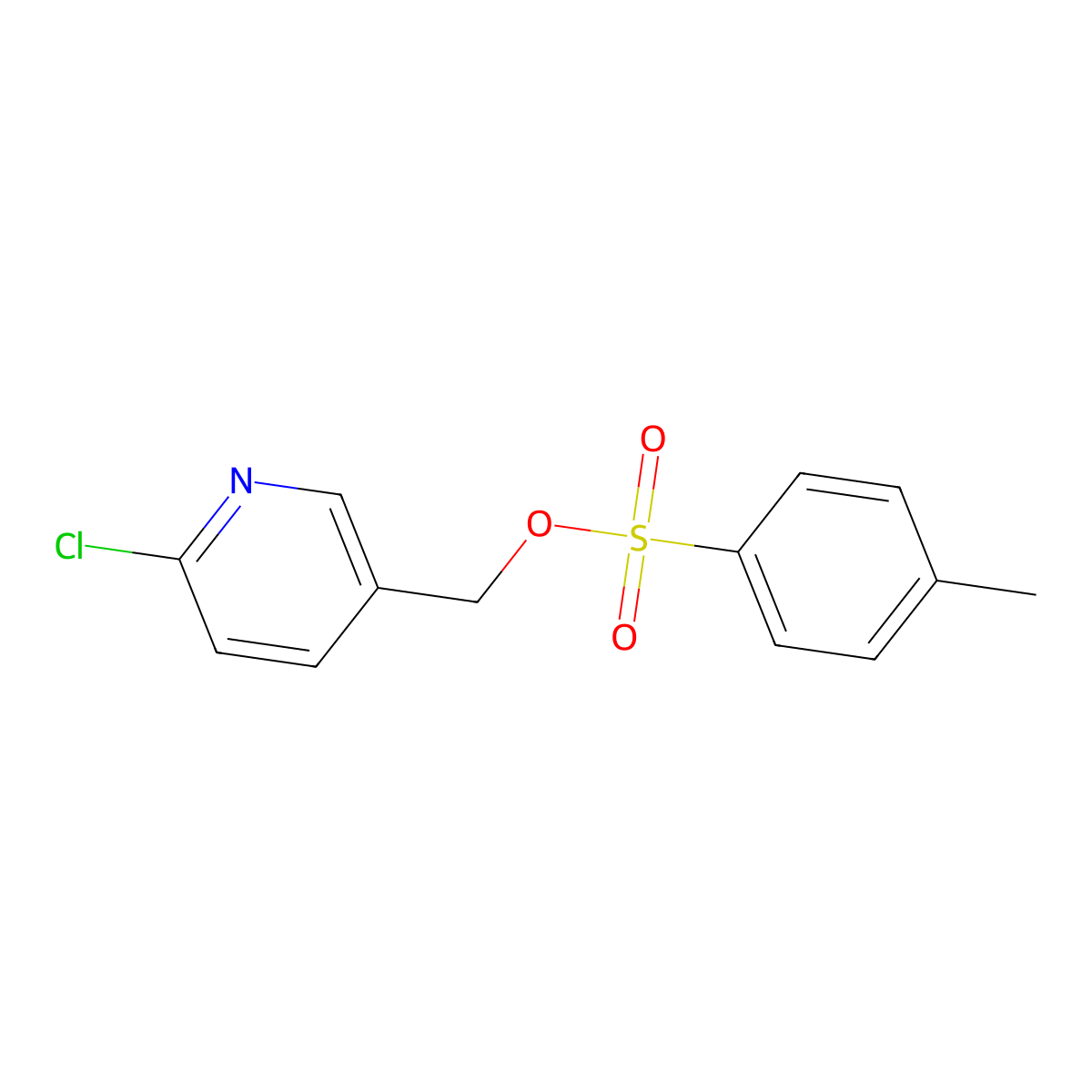 (6-Chloropyridin-3-yl)methyl 4-methylbenzene-1-sulfonate molecular structure, CAS 153469-12-6