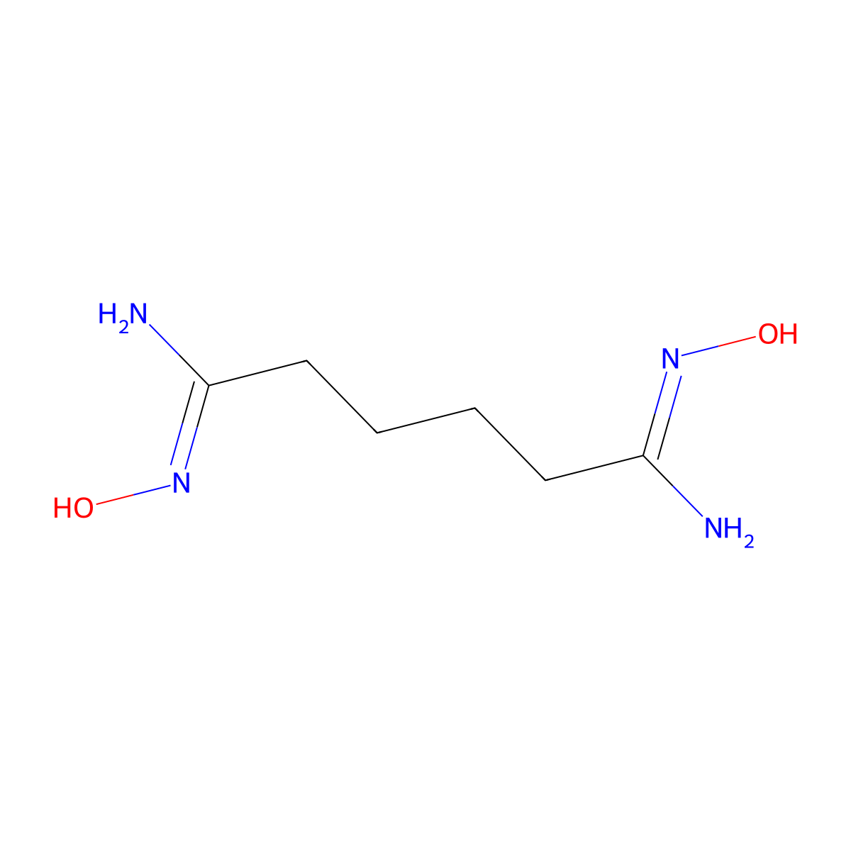 Adipamidoxime(NSC 70868) molecular structure, CAS 15347-78-1
