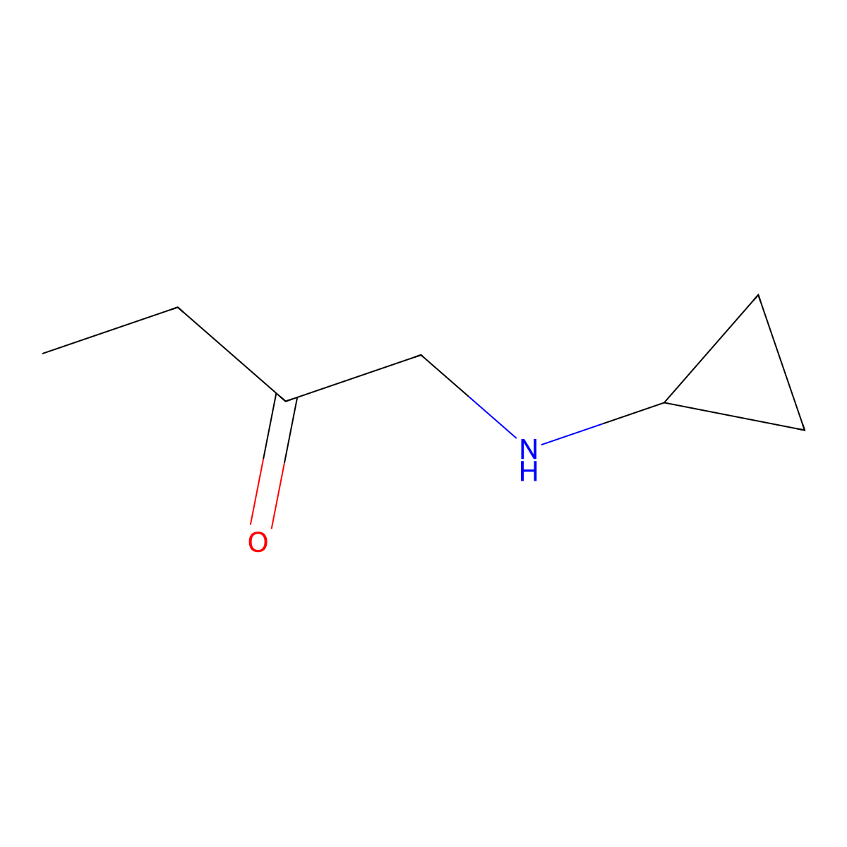 1-(Cyclopropylamino)butan-2-one molecular structure, CAS 1534715-79-1