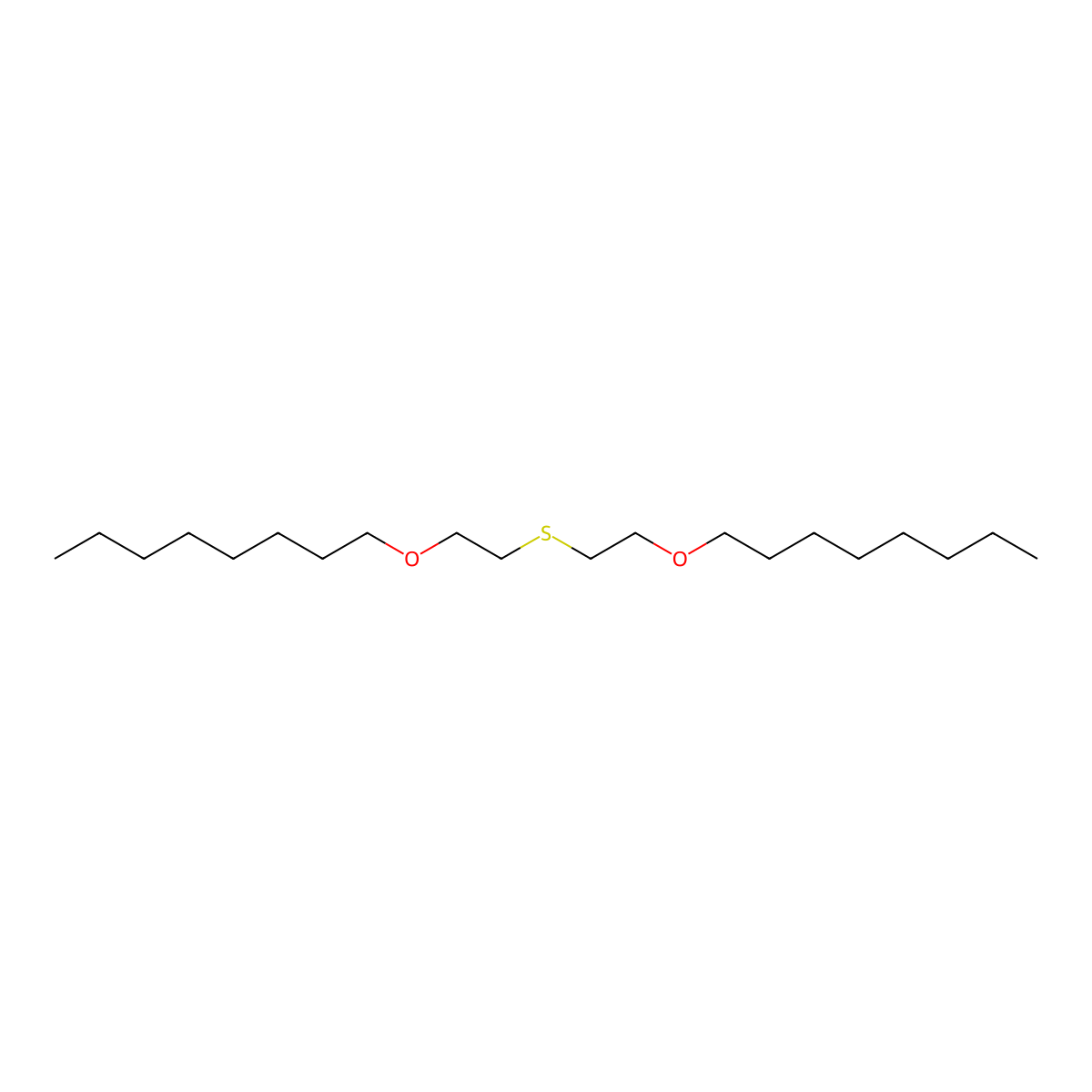 Bis(2-(octyloxy)ethyl)sulfane molecular structure, CAS 153475-13-9