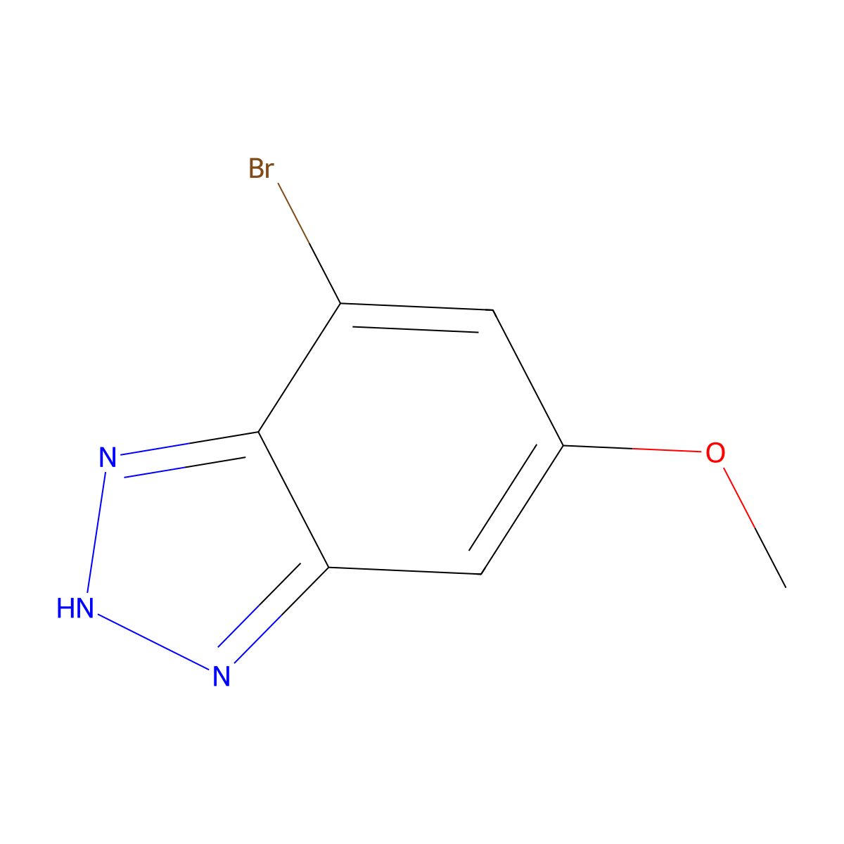 7-Bromo-5-methoxy-1H-benzo[d][1,2,3]triazole molecular structure, CAS 1534771-70-4