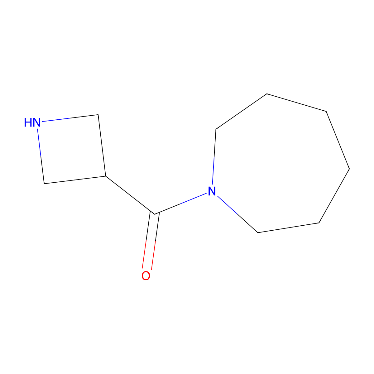 1-(Azetidine-3-carbonyl)azepane molecular structure, CAS 1534837-09-6