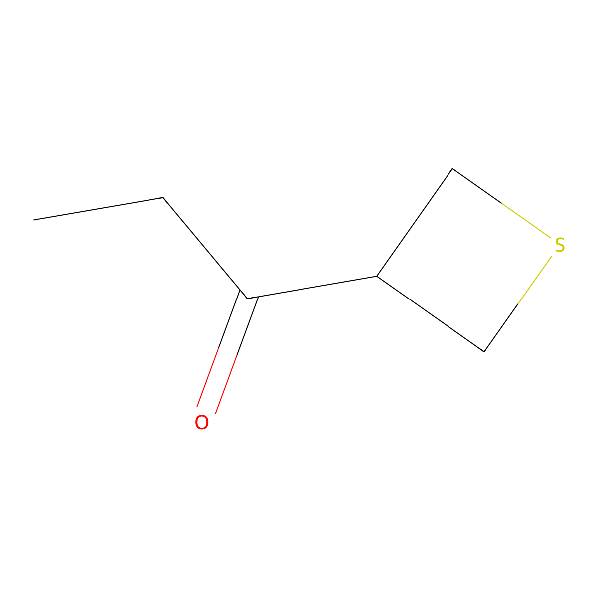 1-(Thietan-3-yl)propan-1-one molecular structure, CAS 1534838-92-0
