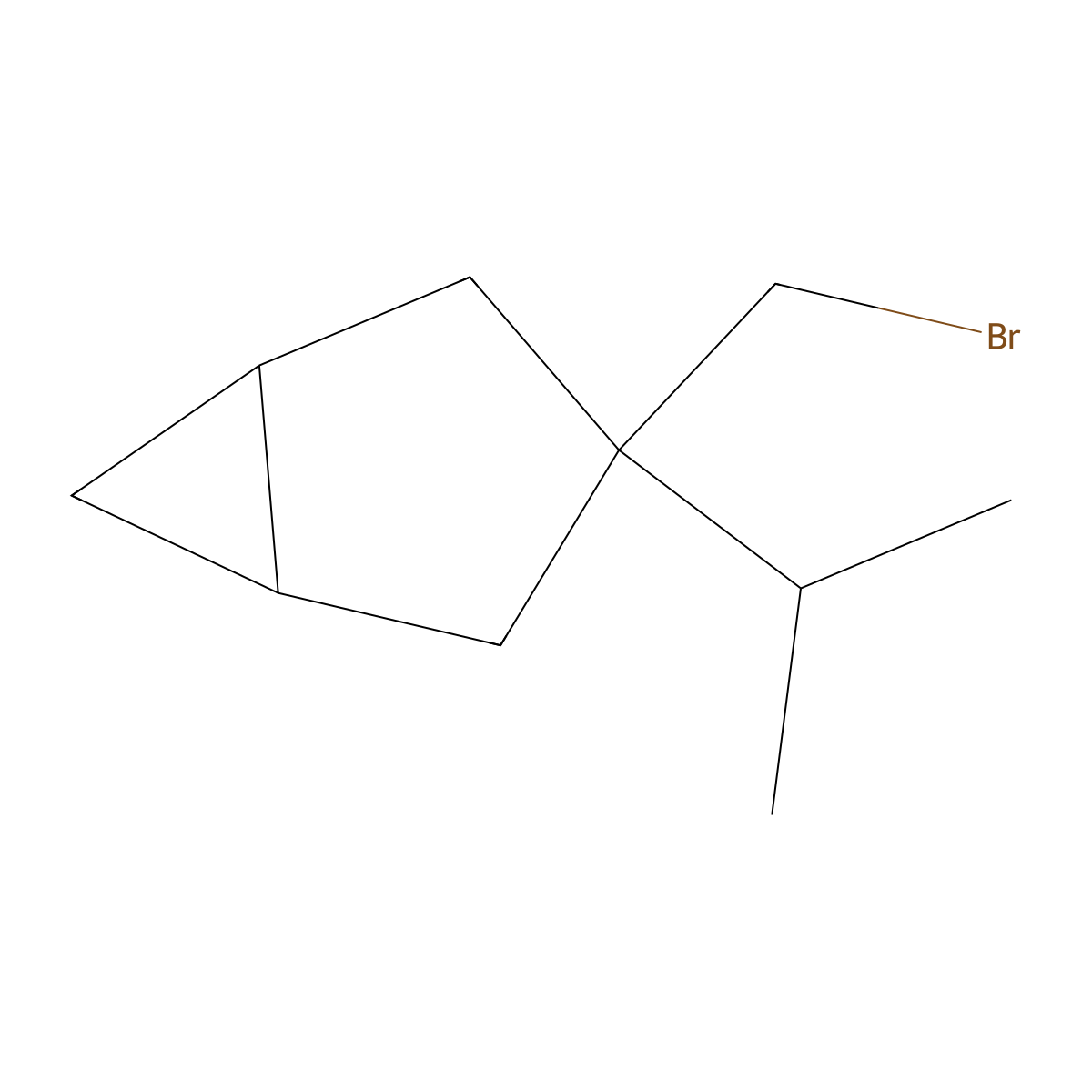 3-(Bromomethyl)-3-(propan-2-yl)bicyclo[3.1.0]hexane molecular structure, CAS 1534840-48-6