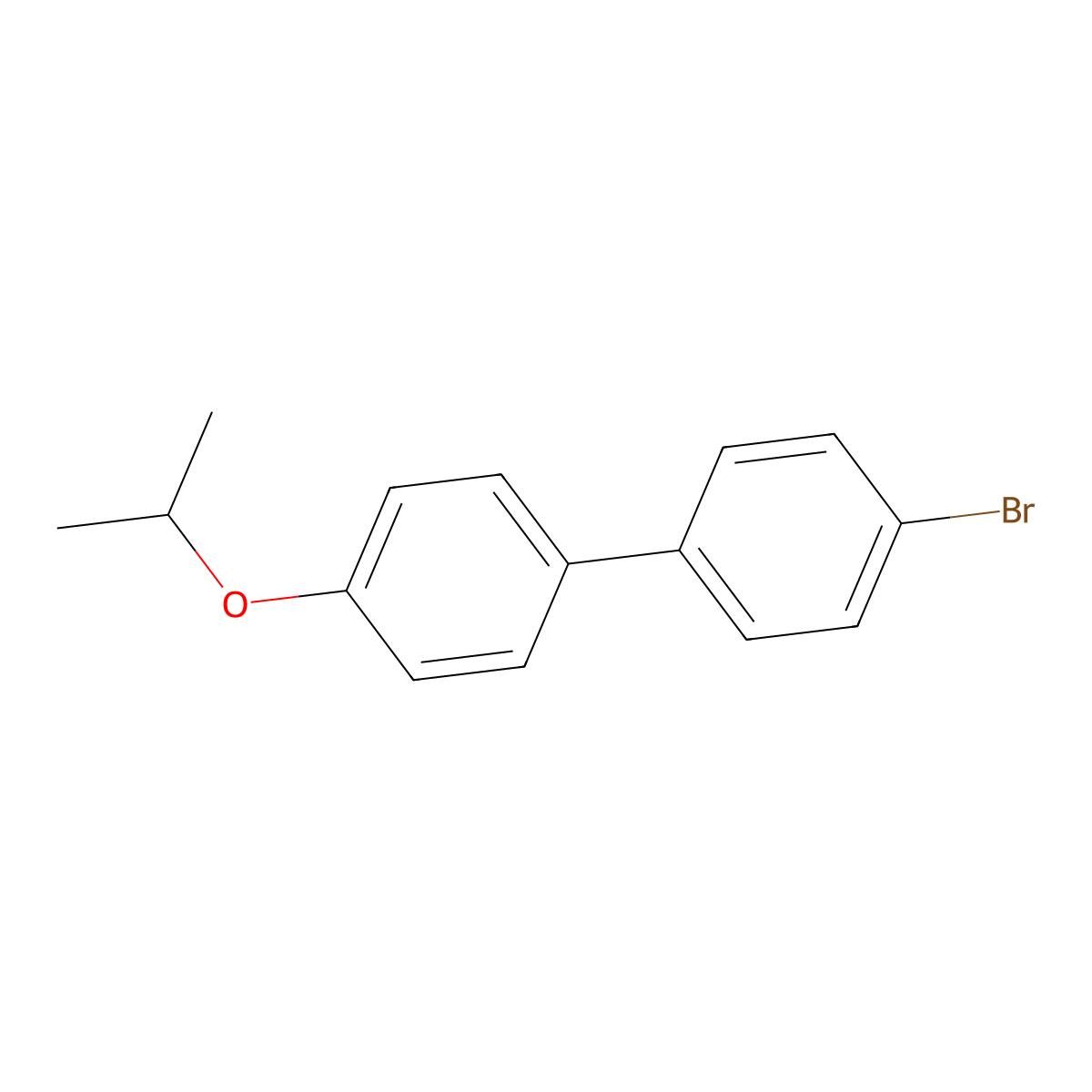4-Bromo-4'-isopropyloxybiphenyl molecular structure, CAS 153486-91-0
