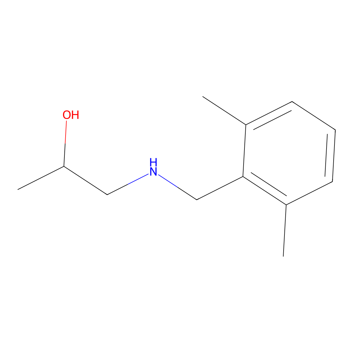 1-{[(2,6-Dimethylphenyl)methyl]amino}propan-2-ol molecular structure, CAS 1534891-88-7