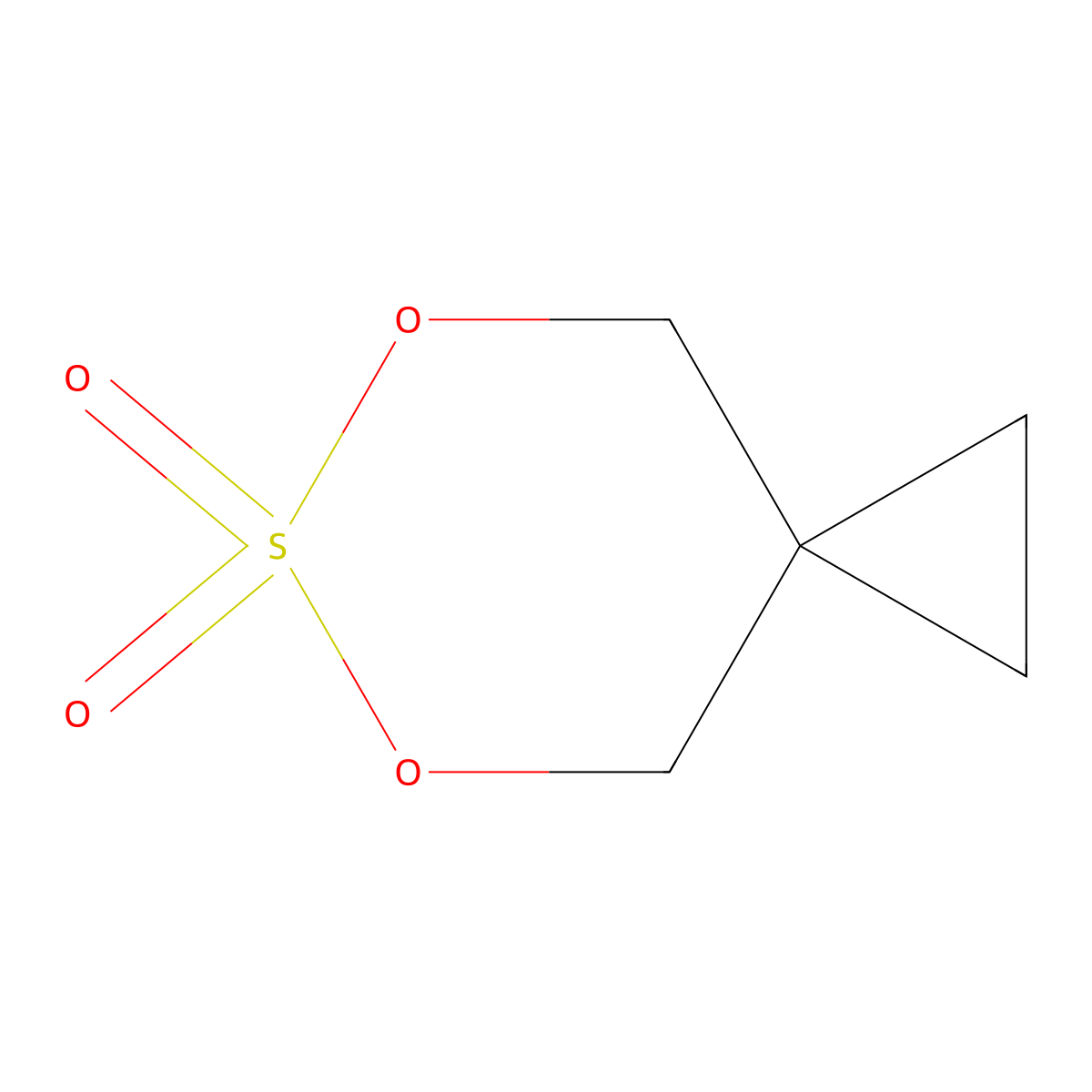5,7-Dioxa-6lambda6-thiaspiro(2.5)octane-6,6-dione molecular structure, CAS 153493-52-8