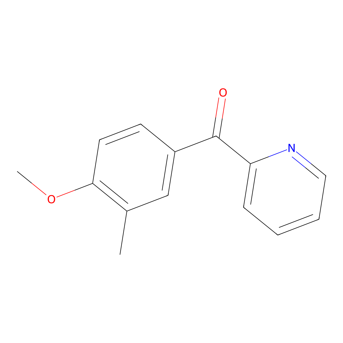 (4-Methoxy-3-methylphenyl)-2-pyridinylmethanone molecular structure, CAS 1534946-87-6