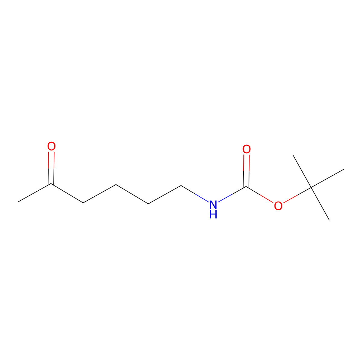 tert-butyl N-(5-oxohexyl)carbamate molecular structure, CAS 153495-58-0