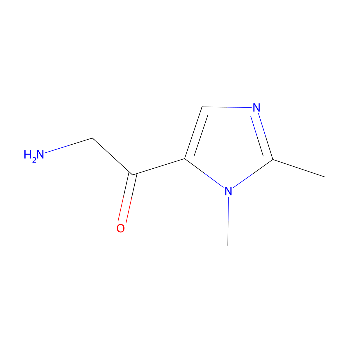 2-Amino-1-(1,2-dimethyl-1H-imidazol-5-yl)ethan-1-one molecular structure, CAS 1534986-52-1