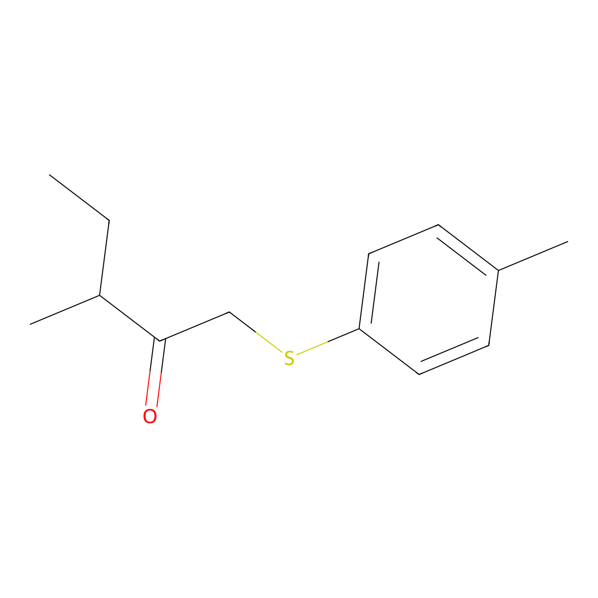 3-Methyl-1-(p-tolylthio)pentan-2-one molecular structure, CAS 1534991-94-0