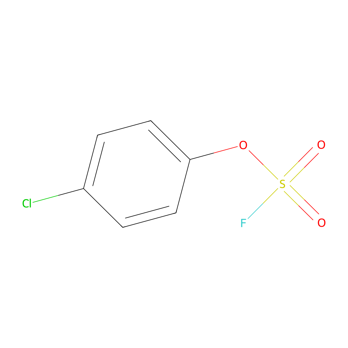 4-Chlorophenyl sulfofluoridate molecular structure, CAS 1535-33-7