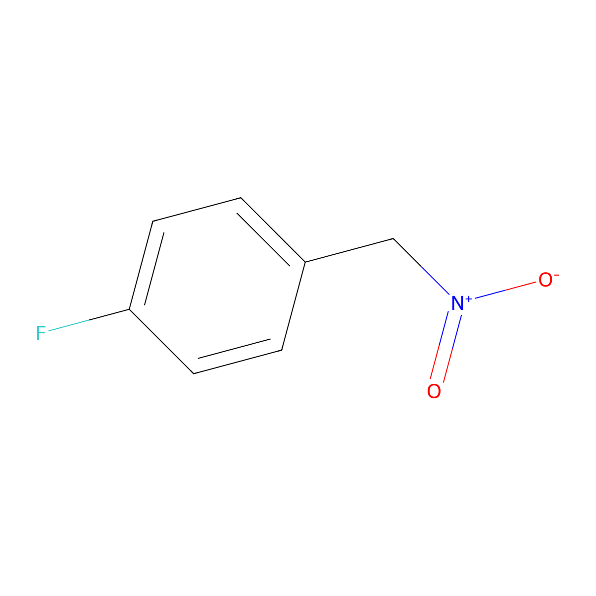 1-Fluoro-4-(nitromethyl)benzene molecular structure, CAS 1535-41-7