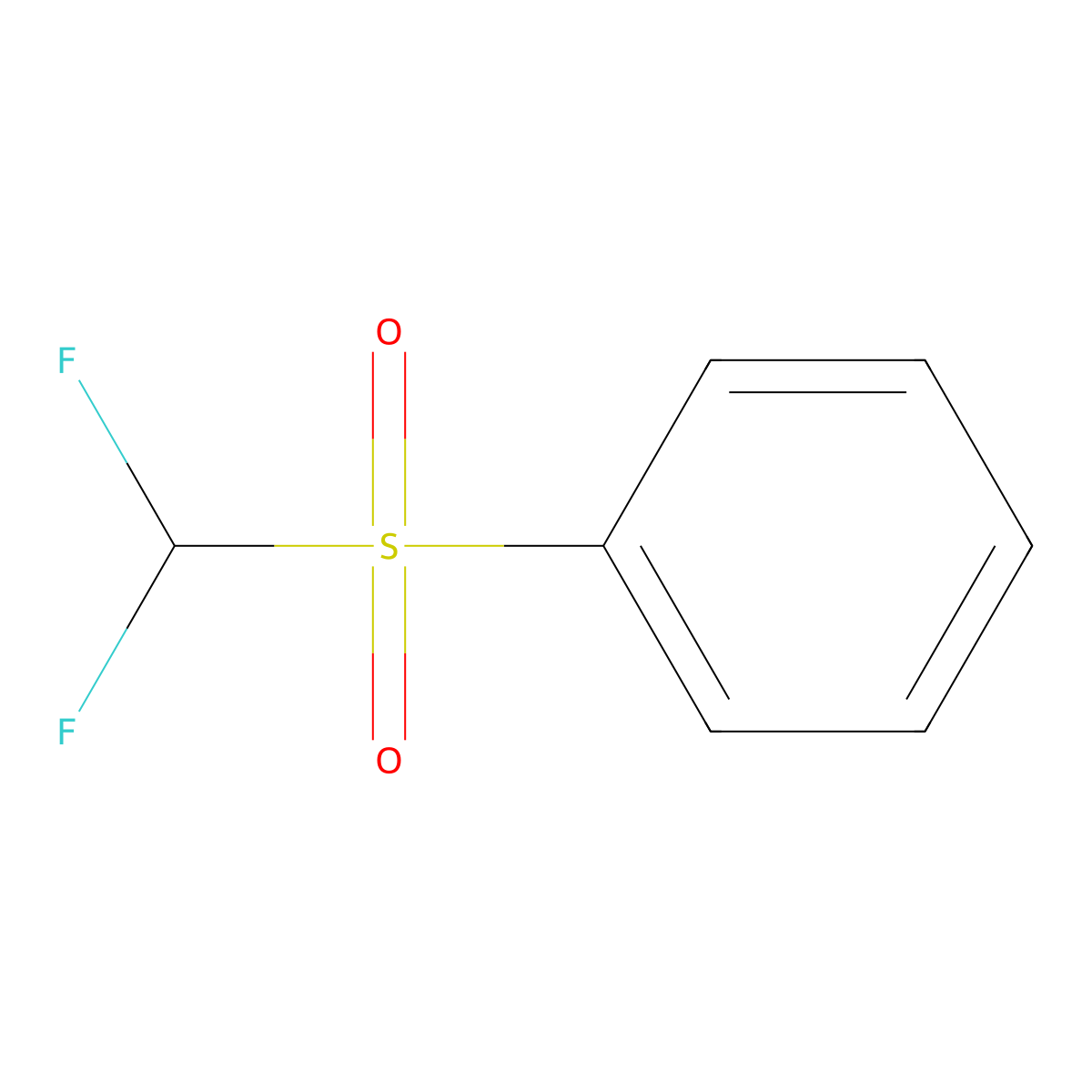 Difluoromethanesulfonylbenzene molecular structure, CAS 1535-65-5