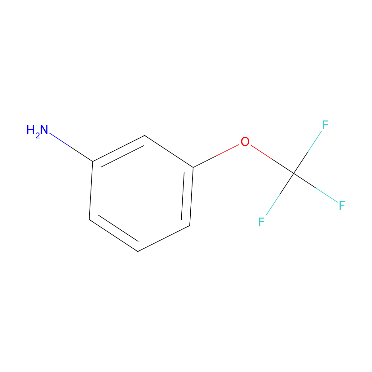 3-(Trifluoromethoxy)aniline molecular structure, CAS 1535-73-5