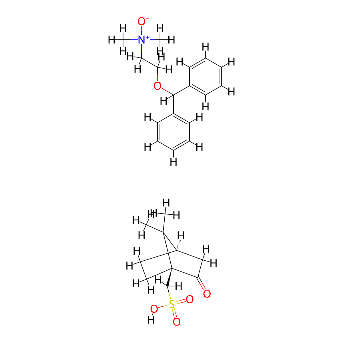 Amoxydramine Camsilate molecular structure, CAS 15350-99-9
