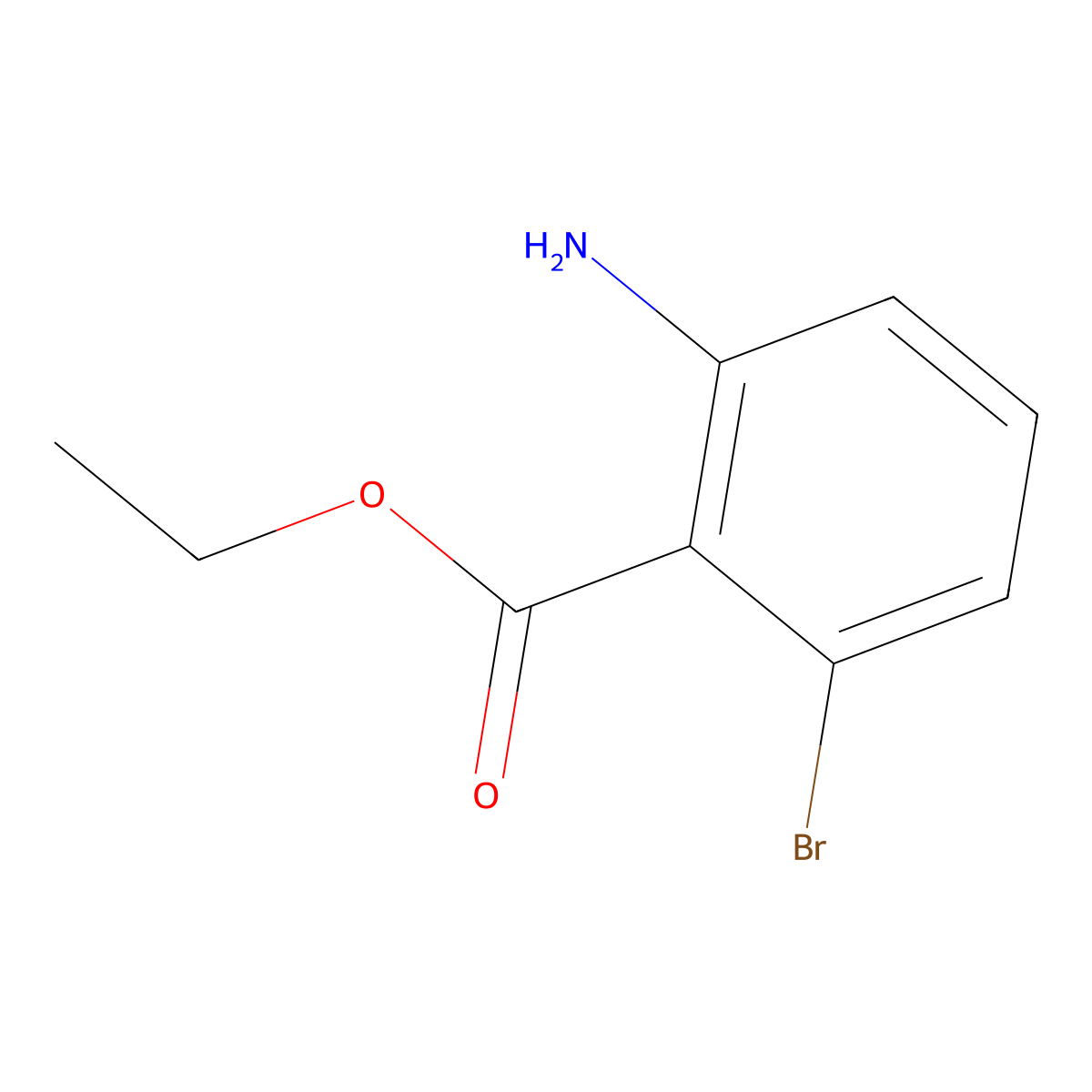 Ethyl 2-amino-6-bromobenzoate molecular structure, CAS 153500-75-5