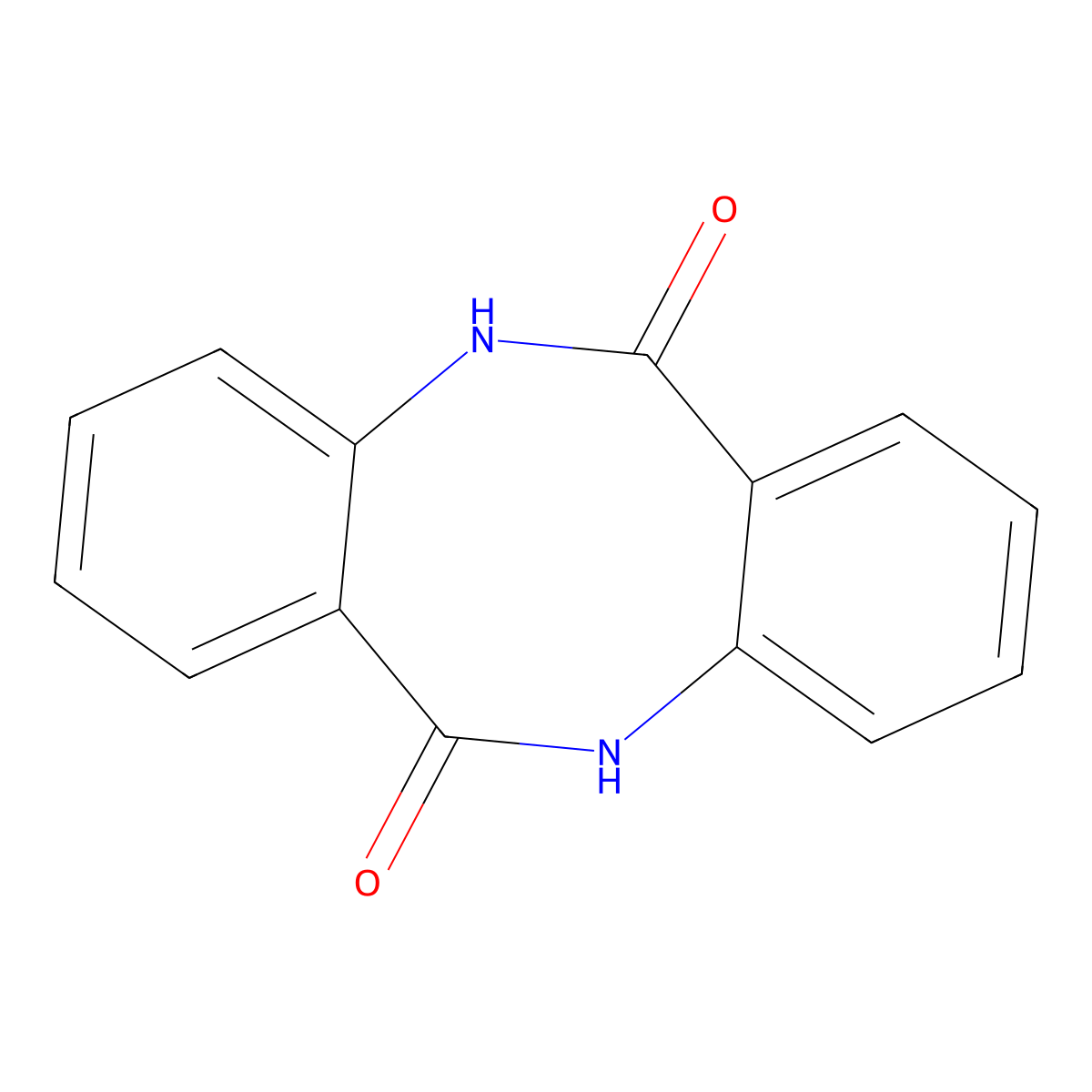 Dibenzo[b,f][1,5]diazocine-6,12(5H,11H)-dione molecular structure, CAS 15351-42-5